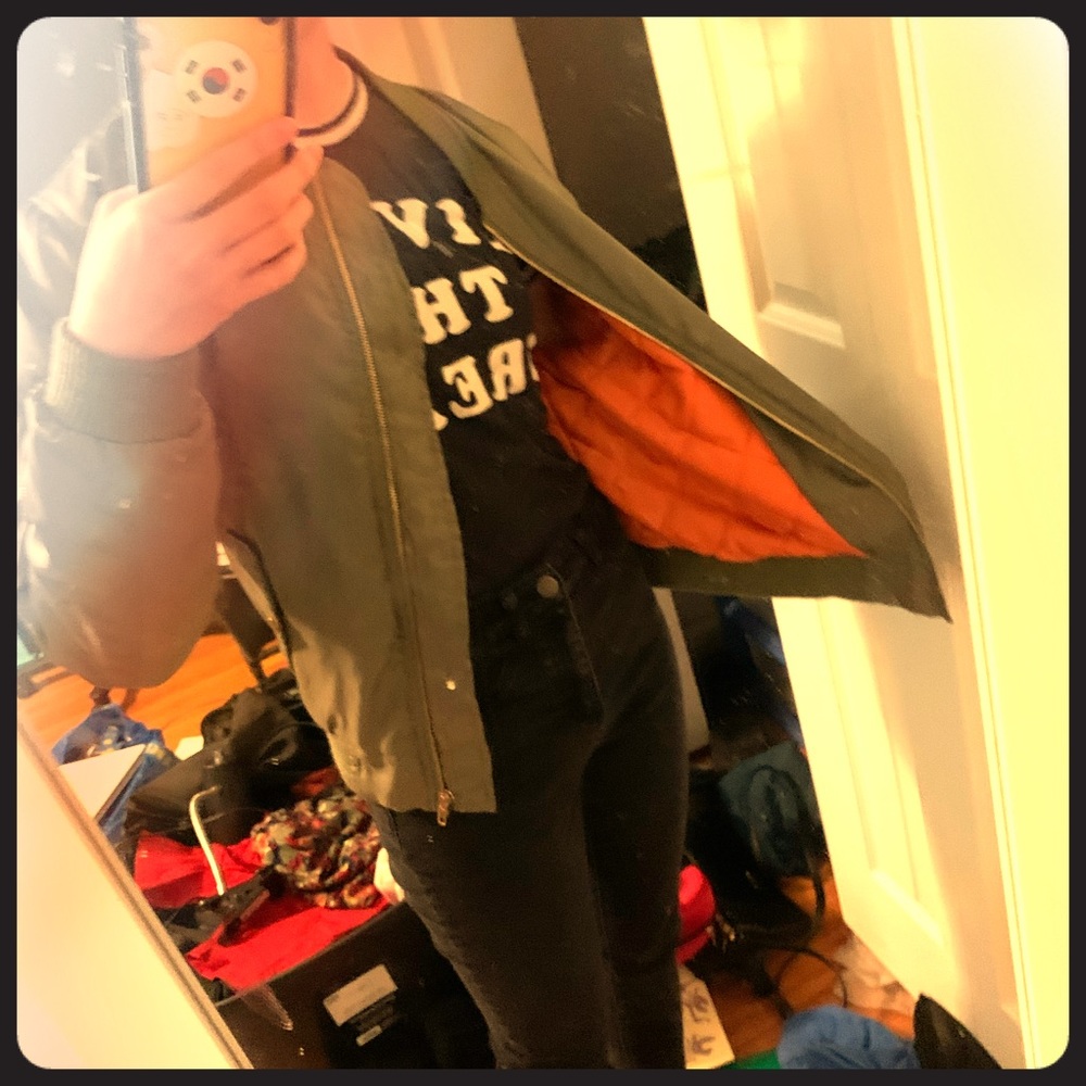 Glamorous Olive Green Bomber Jacket